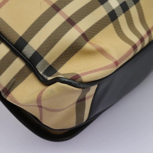 Burberry Nova Check Beige Canvas Shoulder Bag (Pre-Owned) - Picture 7 of 16